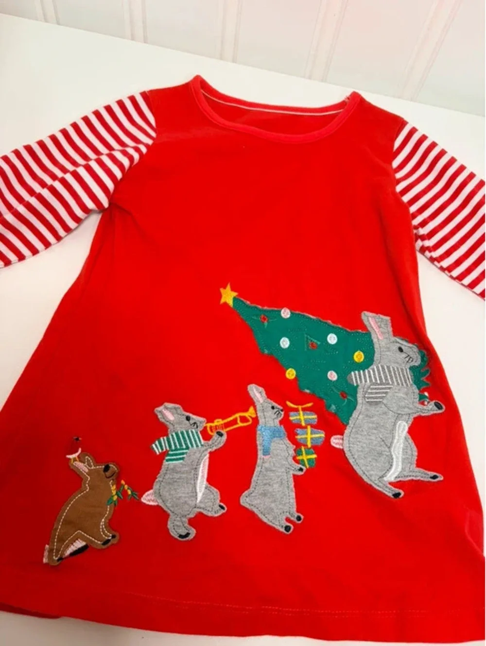 Christmas Cotton Mice Dress